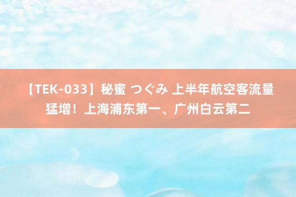 【TEK-033】秘蜜 つぐみ 上半年航空客流量猛增！上海浦东第一、广州白云第二