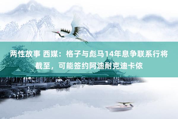 两性故事 西媒：格子与彪马14年息争联系行将截至，可能签约阿迪耐克迪卡侬