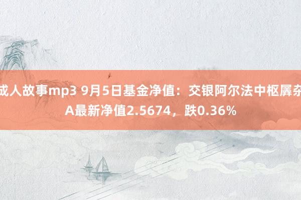 成人故事mp3 9月5日基金净值：交银阿尔法中枢羼杂A最新净值2.5674，跌0.36%