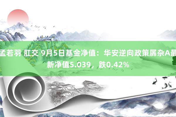 孟若羽 肛交 9月5日基金净值：华安逆向政策羼杂A最新净值5.039，跌0.42%