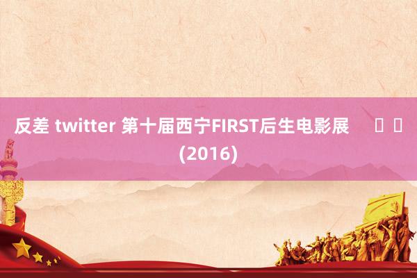 反差 twitter 第十届西宁FIRST后生电影展     		(2016)